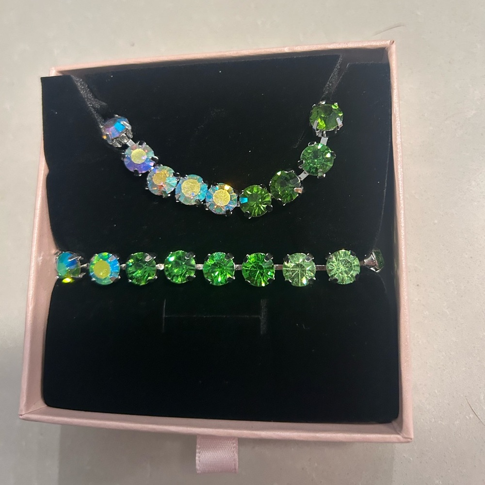 Ombré Crystal Necklace Set